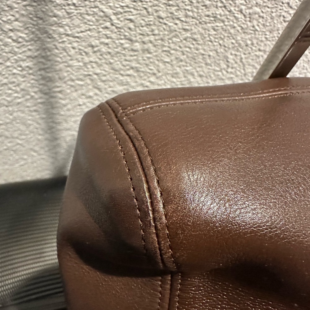 Vintage Coach Soho Legacy 4158 British Tan Leather Top Handle Crossbody Bag - Picture 14 of 14